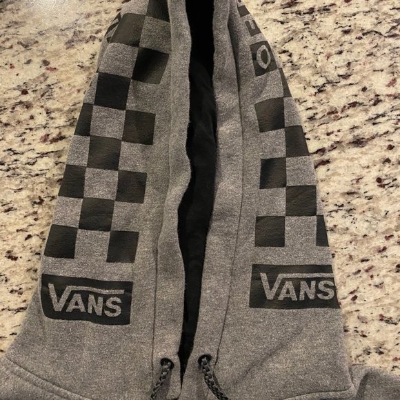 Vans Heather Gray Hoodie Small - Picture 4 of 8